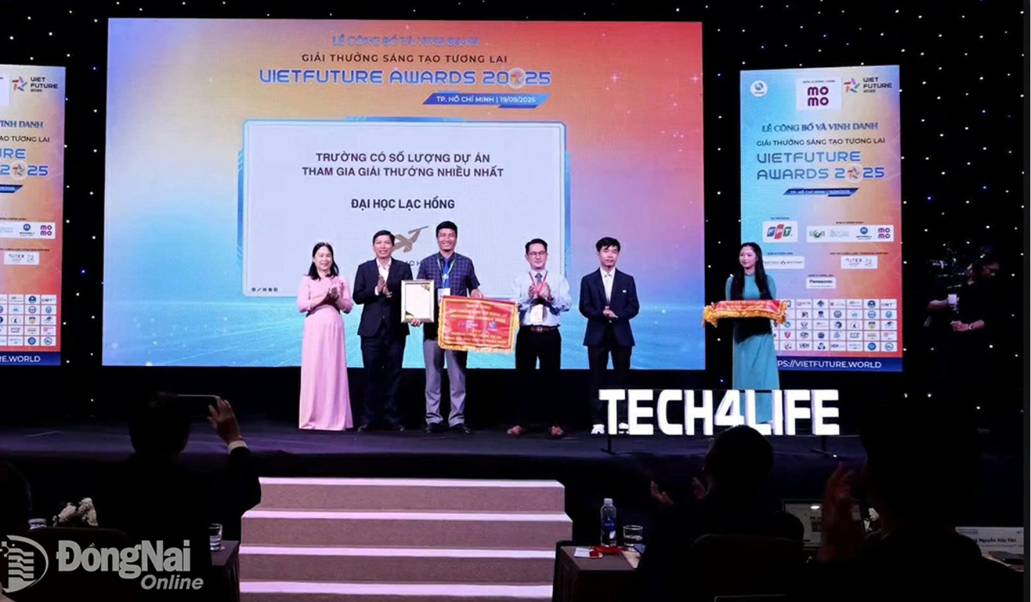 Trường đại học Lạc Hồng giành giải nhất Giải thưởng Sáng tạo tương lai – VietFuture Awards 2025