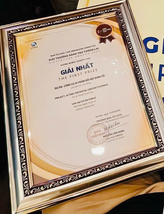 Nhà sáng lập Consmaterial cùng Đồng Hành với Giải thưởng Sáng tạo Tương lai – VietFuture Awards 2025